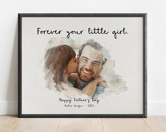 Fathers Day Gift From Wife & Daughter, First Father's Day Gift, Father's Day Gift, Father's Day Frame, Dad Birthday, Dad Christmas Gift