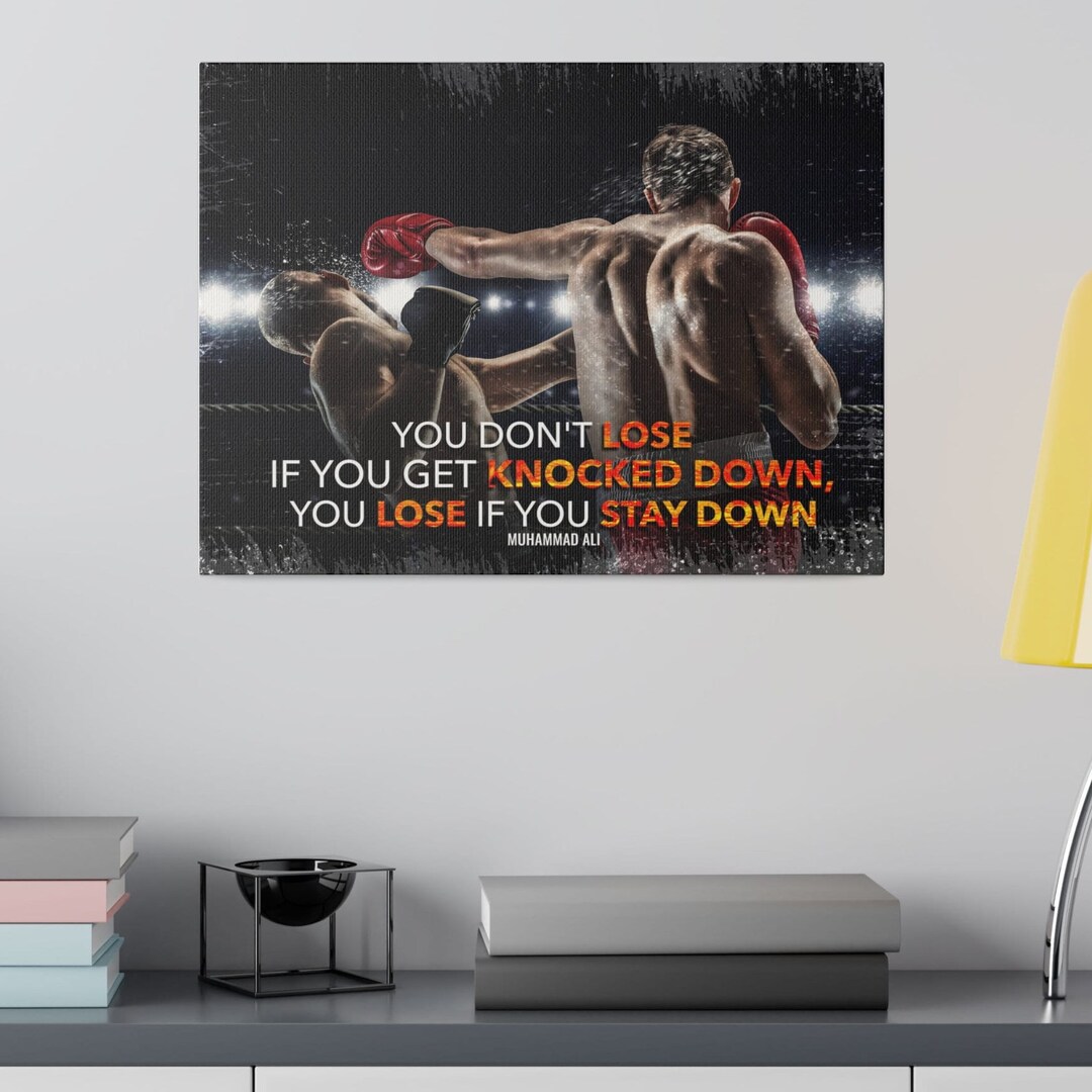 Muhammad Ali Motivational Wall Canvass - Etsy
