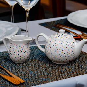Ceramic hand painted tea pot