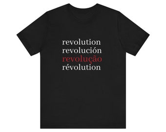 Unisex-T-Shirt: Revolution/Revolution