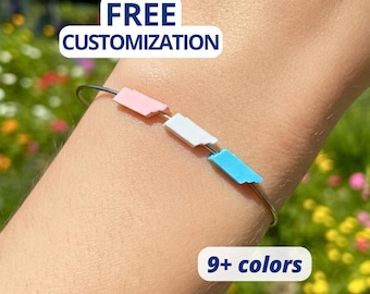 Tennessee State Beads - FREE Customizations and Sizing! America USA Shaped Plastic 3D Printed 48 States Focal Patriotic TN Jewelry