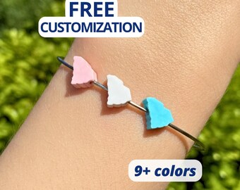 South Carolina State Beads - FREE Customizations and Sizing! America USA Shaped Plastic 3D Printed 48 States Focal Patriotic SC Jewelry