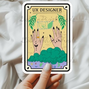 UX Designer Sticker, Tarot Style, UX UI Designer, Career Sticker