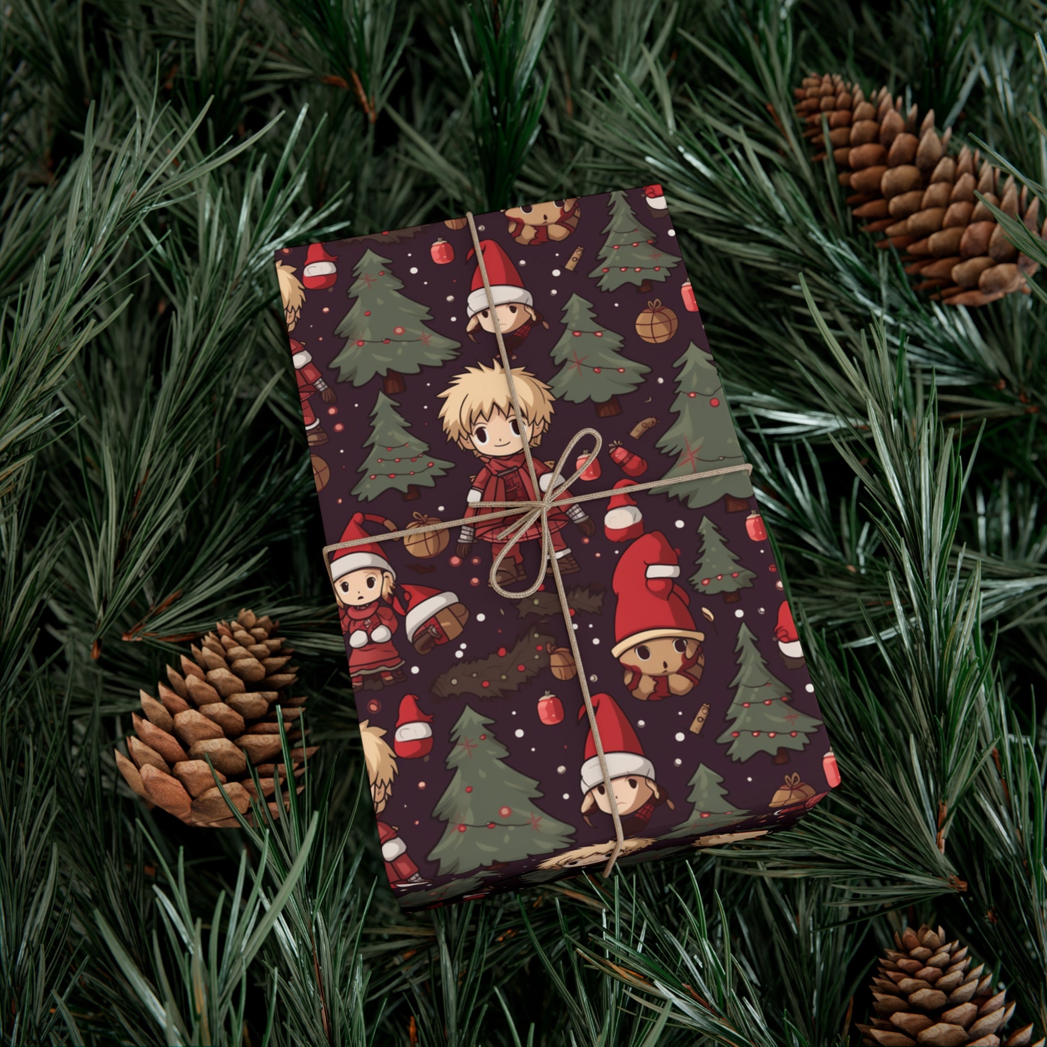 Anime Wrapping Paper Christmas Anime Wrapping Paper sold by Concordia Scaly SKU 4522474