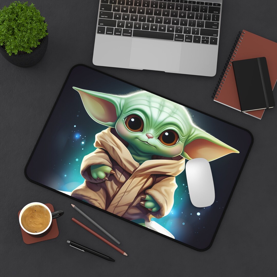 Baby Yoda Desk Mat Etsy