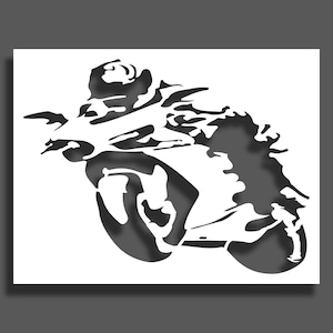 Stencil per moto, stencil personalizzato, stencil da parete, vernice spray, stencil da parete di grandi dimensioni, stencil art, taglio laser multistrato,