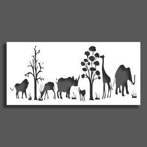 large giraffe anımals leon elephant tree printable wall art,bathroom wall decor,kitchen wall decor,wall stencils,stencil,stencils for walls