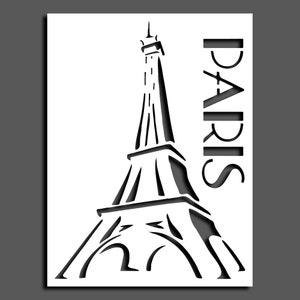 Stencil Torre Eiffel Stencil arte Parigi,stencil personalizzato,stencil da parete,vernice spray,stencil da parete di grandi dimensioni,stencil art,taglio laser multistrato,