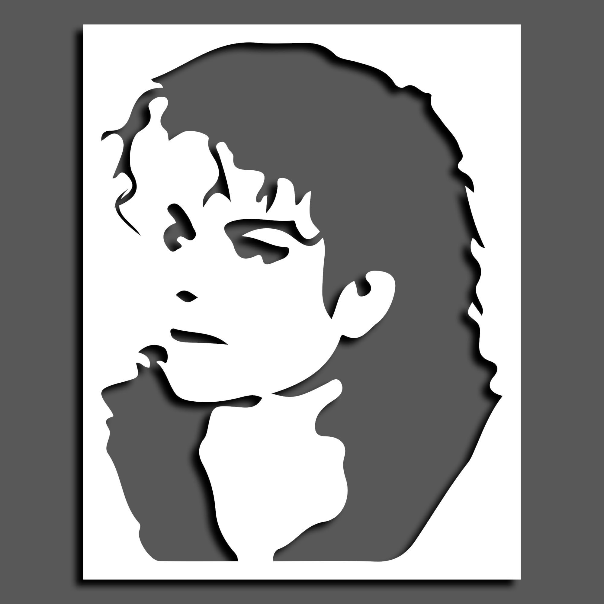 Michael Jackson Stencil Stencil,custom Stencil,wall Stencil,spray Paint