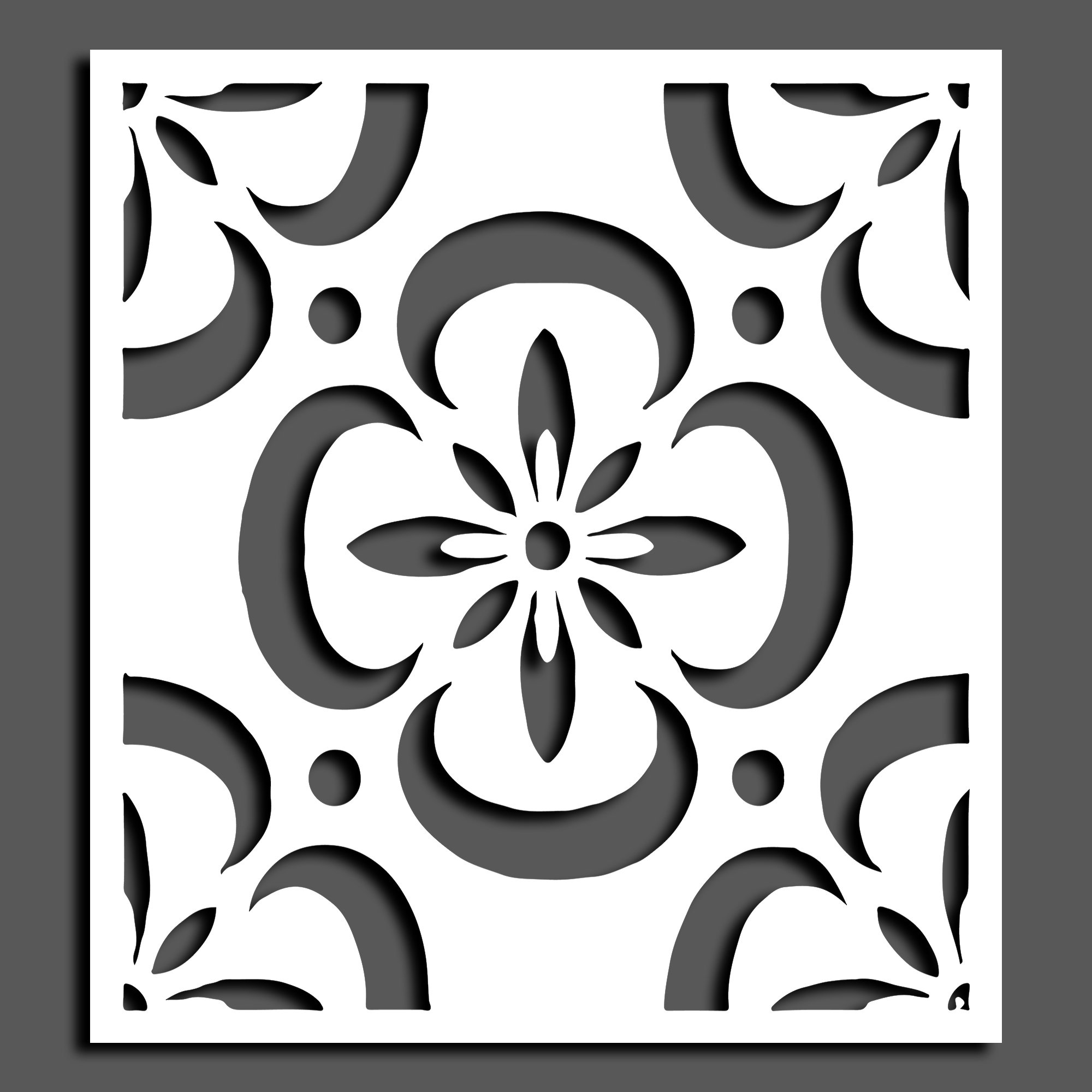 Bathroom Tile Floor Stencil Stencil,custom Stencil,wall Stencil,spray ...