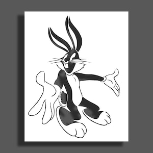 Stencil Bunny Stencils,stencil personalizzato,stencil da parete,vernice spray,stencil da parete di grandi dimensioni,stencil art,taglio laser multistrato,