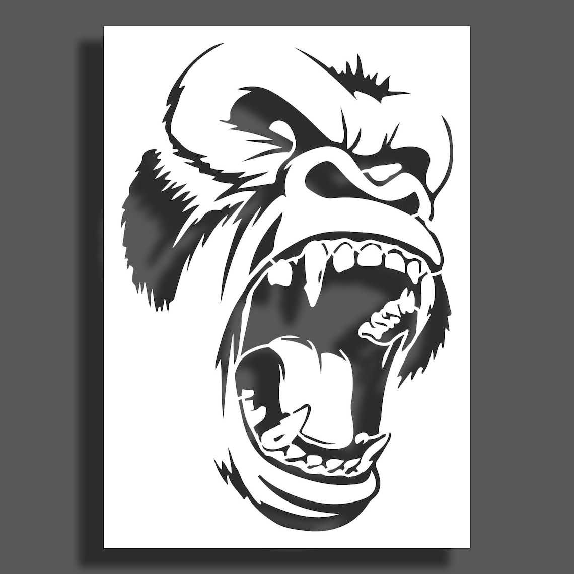 King Kong African Animals Safari Stencils Stencil,custom Stencil,wall