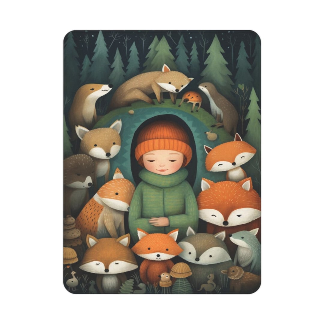 Enchanted Forest Nighttime Adventure Toddler Blanket Etsy