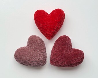 Easy Crochet Heart Pattern, Amigurumi Hearts, Rainbow & Love Versions (Digital Download)