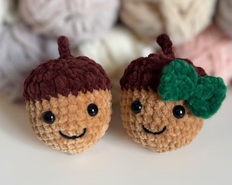 Modèle gland facile au crochet, Amigurumi sans couture* (téléchargement numérique). Crochet d'automne