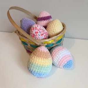 Crochet Pattern: Easy Easter Eggs Amigurumi Pattern, Easter gift, Easter egg hunt, Easter present, Spring crochet