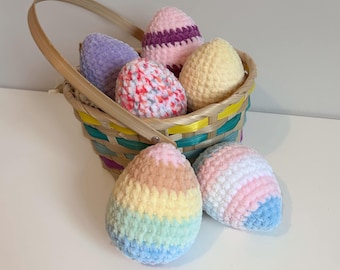 Crochet Pattern: Easy Easter Eggs Amigurumi Pattern, Easter gift, Easter egg hunt, Easter present, Spring crochet