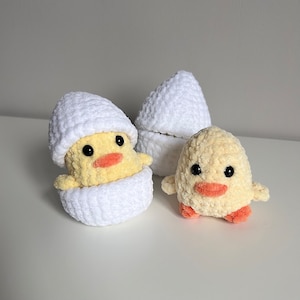 Crochet Pattern: Chick in Egg Amigurumi Pattern, Chick crochet pattern, baby chick, Easter gift, spring crochet, easy crochet pattern