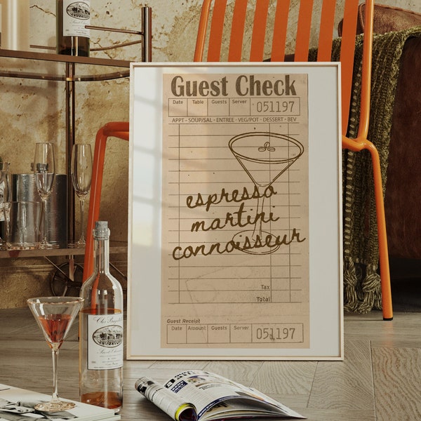 Cocktail Poster Etsy
