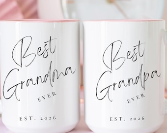New Grandma Mug Personalized First Time Grandmother Gift Coffee Cup Custom 1st Time Nana Present Pregnancy Announcement