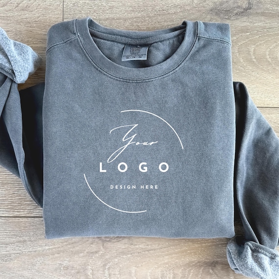Custom Logo Sweatshirt Business, Company Logo Sweater, Personalized Logo, Custom Brand Shirt, Logo Custom Merchandise Event, Custom Logo.
