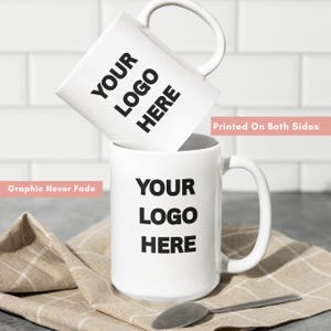 Personalized Logo Mug, Company logo Branding, Custom Business Gift, Logo Coffee Mug, Personalized Business Logo Coffee Mug Logo Mug Coffee