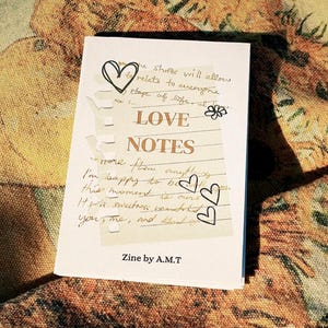 Love Notes — Poetry Zine by A.M.T | Poetry Collection | Love Poems | Poetry Book | For the Romantics | Wedding Gift | Amber Michelle Thomas