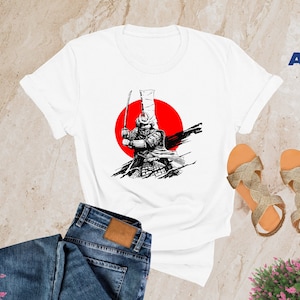 Samurai Warrior Shirt, Samurai T Shirt, Samurai Shirt, Graphic Tees, Japanese Tshirt, Vintage Shirt, Samurai Champloo, Samurai Warrior Shirt
