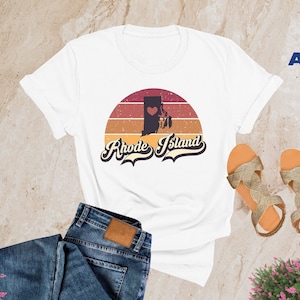 Rhode Island Shirt, Retro Rhode Island Shirt, Rhode Island Gift, Vacation Shirts, Rhode Island State, Rhode Island Map Shirt, Providence Tee