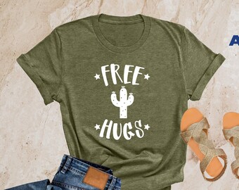 Free Hugs Shirt, Hugger Gift T-Shirt, Funny Sarcastic Shirts, Hugging Shirt, Humor Shirt For Women And Men, Funny Gift Tee, Hug Life T Shirt