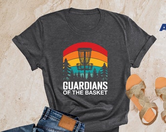 Disc Golf  Shirt, Funny Disc Golf Shirt for Men, Frisbee Golf Gift for Men, Men Disc Golf Gift for Disc Golf Lover, Guardians of The Basket