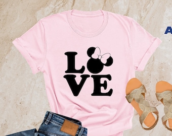 Love Minnie Mouse Shirt, Disney Valentines Day Shirt, Valentines Day Gift, Minnie Mouse Shirt, Disney Minnie Shirt, Disney Sweatshirt