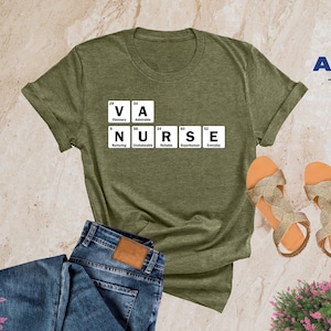 Veterans Affairs Nurse Shirt, Periodic Table VA Nurse Shirt, Veterans Affairs Nurse Gift, Nursing Shirt, Nurse Life Shirt, Funny VA Nurse