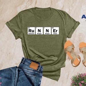 Runner Periodic Table Shirt, Marathoner Shirt, Fitness Shirt, Funny Runner Tee, Runner Sport Gift Shirt, Workout T-Shirt, Runner Gift Shirt