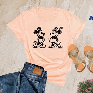 Mickey and Minnie Shirt, Mickey Sketch Shirt, Minnie Sketch Shirt, Mickey Mouse Shirt, Disney Family Shirts, Disney Kids Shirt, Minnie Mouse