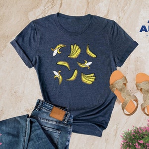 Watercolor Banana Shirt, Banana Shirt, Fruit Shirt, Vegan Gift, Funny Women Shirt, Vegan Shirt, Funny Banana Shirt, Banana Lover Shirt