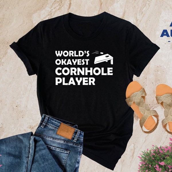 Cornhole Shirt, World Okeyest Cornhole Player, Funny Cornhole Shirt, Bags Shirt, Cornhole Lover Gift, Cornhole Player Tee, Cornhole Game