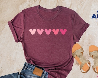 Mickey Colors Shirt, Mickey Shirt, Mickey Ombre Shirt, Disneyland Shirt, Disney Crewneck Shirt, Disneyland Trip Shirt, Minnie Mickey Disney