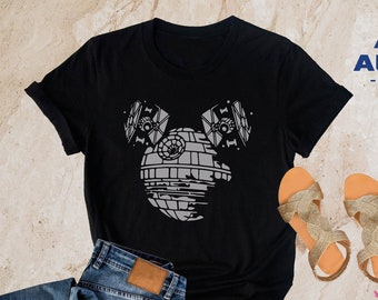 Mickey Death Star, Star Wars Shirt, Disney World Shirt, Star Wars Vintage shirt, Star Wars Gift, Disney Man Shirt, Star Wars Edge T-shirt