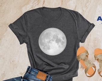 Moon Shirt For Women, Moon Phases Shirt, Full Moon Shirt, Moon Phase Shirt, Celestial Full Moon Shirt, Galaxy Outer Space Shirt, Moon Shirts