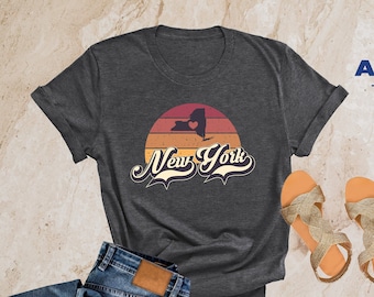 Retro New York Shirt, New York Shirt, Gift for New Yorker, New York Lover Gift, East Coast Tee, Gift for New Yorker Tee, Friends Trip Shirts