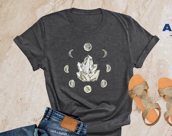Moon Shirt, Moon Phases Shirt, Astronomy Shirt, Moon Lover Gift, Celestial Shirt, Moon Lover Tee, Space Tshirt, Lunar Cycle, Astrology Shirt