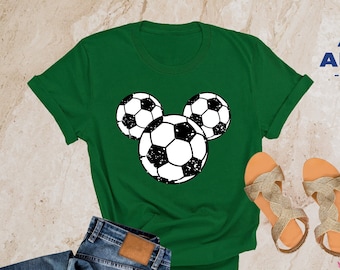 Mickey Soccer Shirt, Mickey Head Shirt, Disney Soccer Shirt, Soccer Player Shirt, Disney Sports Shirt, Gift For Him, Mickey Mouse Shirt