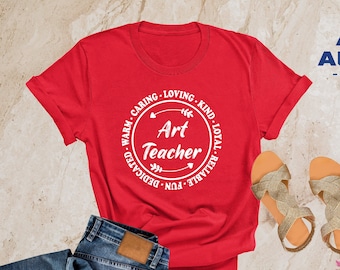 Art Teacher Shirt, Art Teacher Gift, Gift For Teacher, Teacher Shirt, Art Tshirt, Artist T-Shirt, Art Lover Tee, Art Shirt, New Teacher Gift