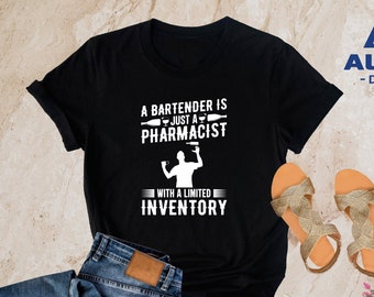 Bartender Gifts, Funny Bartending Shirt, Bartender Shirt, Barista Shirt, Funny Barmen, Bartender Shirt, Mixed Drink Shirt, Cocktail Shirt