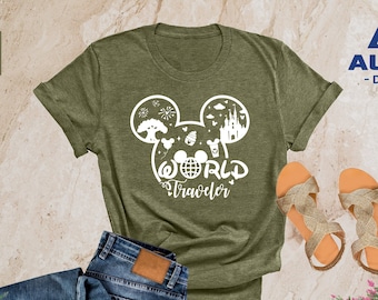 World Traveler Disney Shirt, World Traveler Epcot Shirt, Disney Epcot Shirt, Disneyland Shirts, Disney Family Shirts, Disney World Shirts
