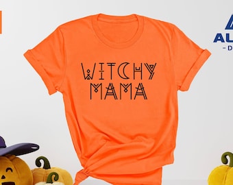 Witchy Mama Shirt, Bad Witch Shirt, Halloween Shirt, Fall T-Shirt, Halloween T Shirt, Women Halloween Shirt, Witch Shirts, Halloween Mom Tee