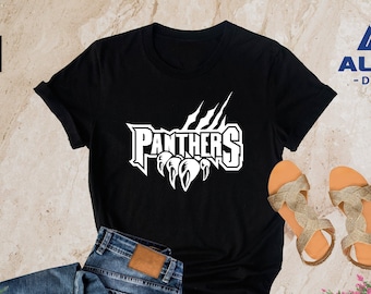 Team Mascot Shirt, Panthers Team Shirt, Panthers Team Spirit Shirt, Panthers Fan Tee, Panthers School Shirt, Panthers School Spirit, Panther