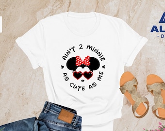 Minnie Mouse T-shirt, Disney Shirt, Birthday Girl Shirt, Sunglasses Minnie Shirt, Positive Vibes, Disneyworld Shirt, Girl Shirt, Disney Trip