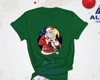 Glasses Santa Shirt, Christmas Shirt, Santa Shirt, Christmas Gifts, Santa Claus, Christmas Women, Funny Christmas, Christmas Crewneck, Santa
